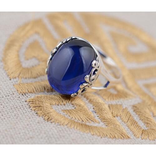 S925 silver female trendy styles ellipse explosion Pendant