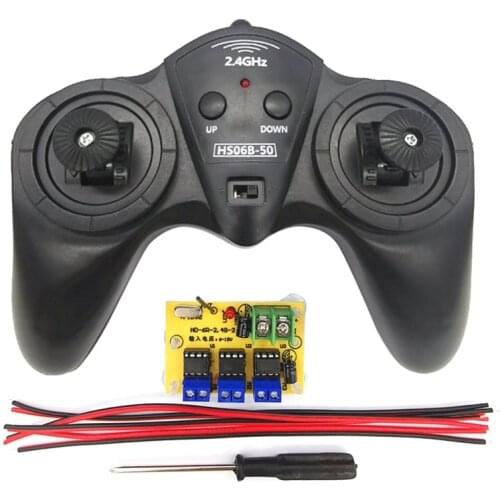 2.4G Transmitter 6 Channel Remote Control Receiver DC 6V-15V Car Model Ship DIY 50 Meters