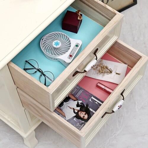 2pcs Anti Slip Particle Cabinet Mat Kitchen Shelf Liners Waterproof Oil Drain Cloth Wardrobe Shoe Cupboard Moisture Proof Sticke