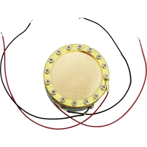 34mm 24k Gold Double Sides Large Diaphragm Microphone Cartridge Core Recording Condenser Mic Capsule