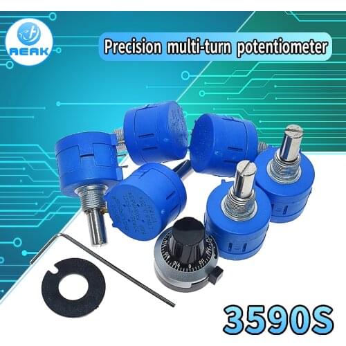 3590S Multiturn Potentiometer 500 1K 2K 5K 10K 20K 50K 100K ohm Potentiometer Adjustable Resistor 3590 102 202 502 103