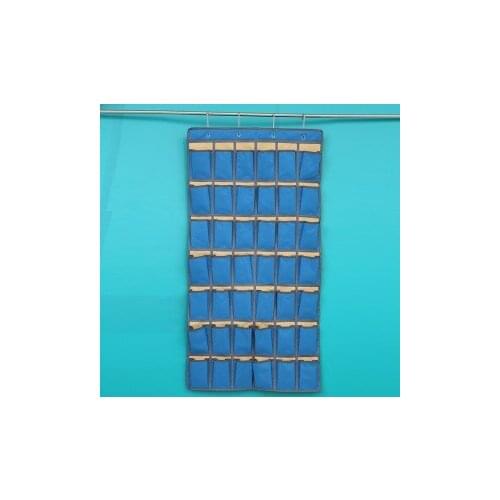42 lattice Oxford mobile phone hanging bag classroom dormitory multilayer bag door wall hanging pocket bag 114*58cm