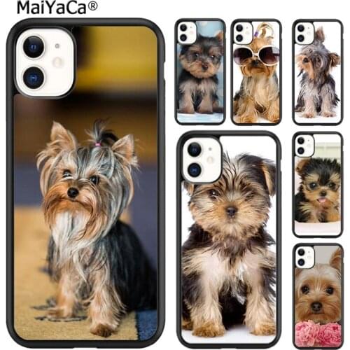 MaiYaCa Yorkshire Terrier Yorkie Dog Phone Case For iPhone SE 6s 7 8 plus X XR XS 11 12 pro max Samsung Galaxy S8 S9 S10 shell