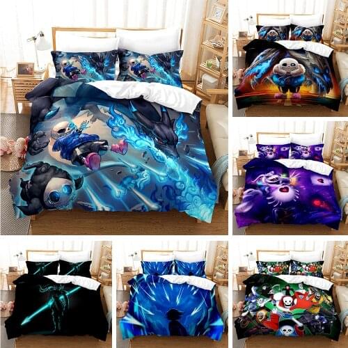 3D Print Undertale Bedding Set Bedroom Decor High Quality Duvet Cover Home Textile Bed Cover Comforter Bedding Sets Queen