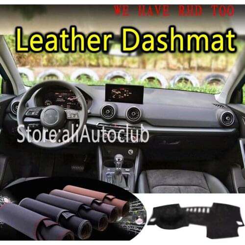 For Audi Q2 2016 2017 2018 2019 Leather Dashmat Dashboard Cover Dash SunShade Carpet Custom Car Styling Dash mat