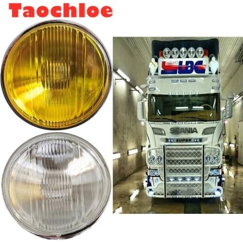 2pcs 70W 170mm 24v Round Fog lights for Scania Front fog lights For Volvo Doom lights For Man truck Grille lights For benz lamps