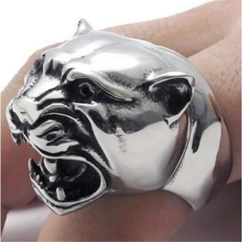 Animals Small Dogs Titanium Steel Rings Jewelry Mens Fashion Punk Rings