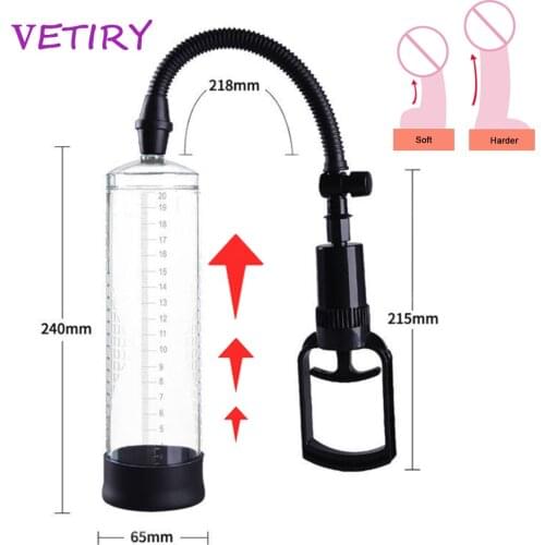 Penis Pump Penis Extender Enlargement Sex Toys for Men Male Masturbator Cock Dick Growth Delay Lasting Trainer Vacuum Pump
