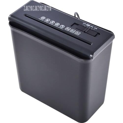10L Mini Desktop Electric Shredder Electric Cutting File Shredder Strip Office Home 220V/75W paper shredder 502 6.8mm Shred wid