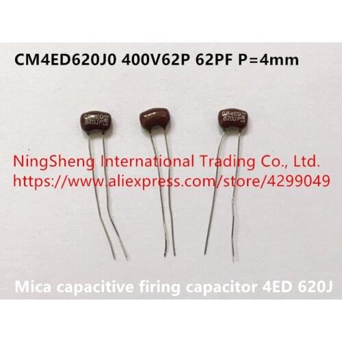Original new 100% CM4ED620J0 400V62P 62PF mica capacitive firing capacitor P=4mm (Inductor)