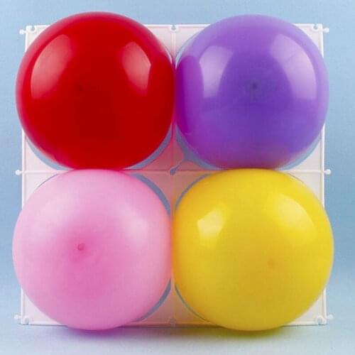 30PC Balloons Top Fashion Decoration Balloon Grids 4 Hole For Party Latex Mesh Modeling Christmas Halloween