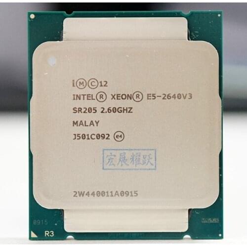 Intel Xeon Processor E5 2640 V3 CPU 2.6G Serve LGA 2011-3 E5-2640 V3 2640V3 PC Desktop processor CPU For X99 motherboard