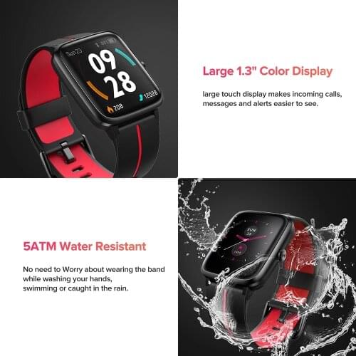 Ulefone Watch GPS Smartwatch Built-in GPS 5ATM Waterproof Band Heart Rate Sleep Monitoring For Android IOS Smart watch