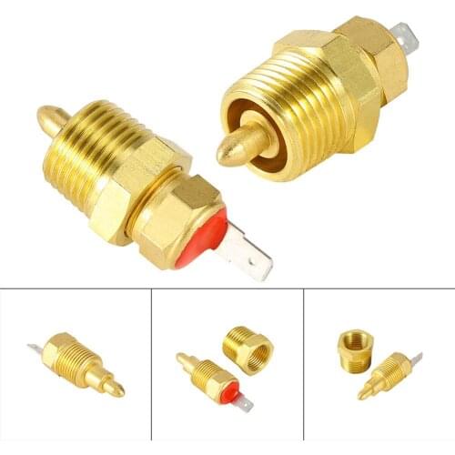 Electric Engine Fan Thermostat Temperature Switch 195 To 210 Degree Temp Switch Cooling Fan Thermostat Switch Steel 3/8 Inch NPT