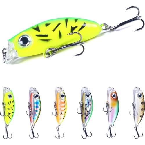 Sinking Minnow 4.2cm 3.1g Fishing Lure Artificial Hard Bait Bionic 3D Eyes Wobbler Crankbait Bass Carp Pike Fishing Tackle
