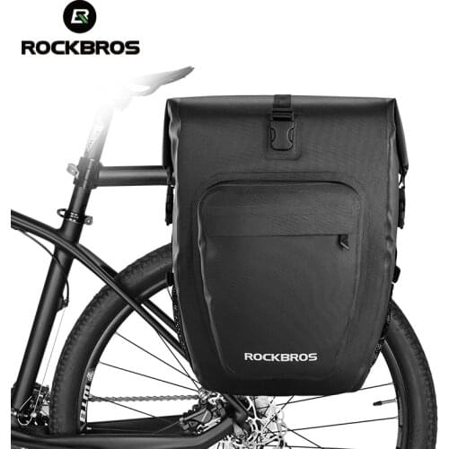 ROCKBROS 18-27L Waterproof Bike Bag Multifunction MTB Road Bicycle Pannier Rear Rack Bag Cycling Seat Trunk Bag Shoulder Bag