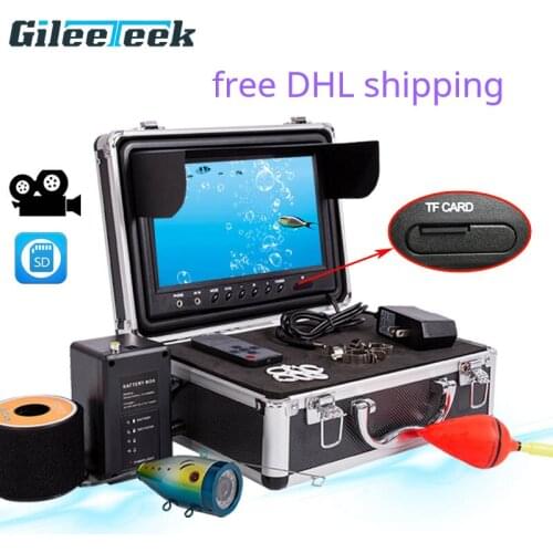 WF09 30M DHL free shipping Underwater Fish Finder HD Underwater Camera 9 Inch LCD Display IP68 Waterproof with video recording