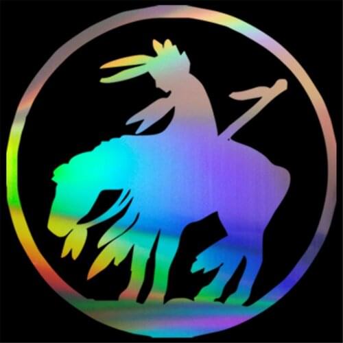 Ride Indian on Horse Funny Sticker Car Window Truck Bumper Door Wall Vinyl Decal