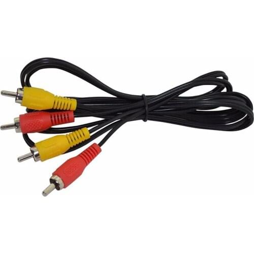 1.8m 6ft 2RCA Audio Video AV Cable Lead Cord for Nintendo NES 100 pieces/lot fedex or DHL fast shipment