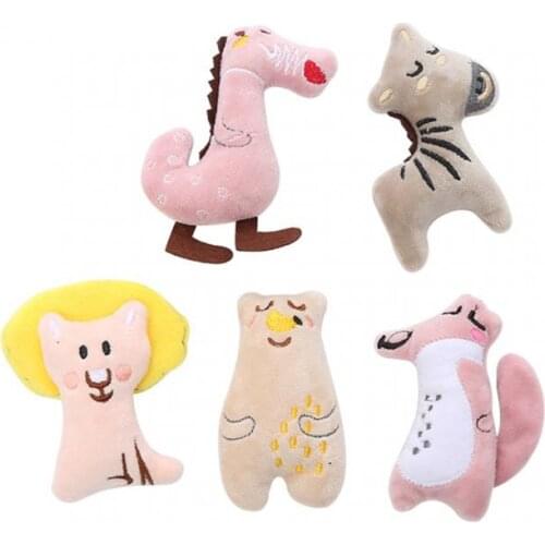 1pc Cute Toys Embroidery Puppet Toys For Cats Pet Playing Funny Interactive Plush Cat Toys Pet Products Cat Supplies