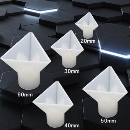 1Pc Triangular Pyramid Silicone Crystal Mold Clear Mold UV Resin Mixed Style Epoxy Resin Craft Supplies Epoxy Resin Soft Mold