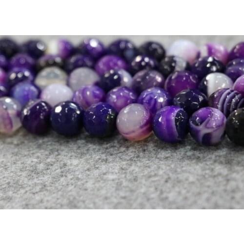 10mm 38pcs/lot, TOP Quality! Handmade Purple Faceted Loose Spacer Round Stone Beads Bracelet DIY Jewelry Making