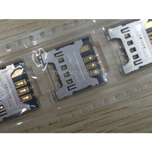 100X High quality sim card socket Connector for samsung I9250 I9003 I8700 I9070 sim card holder tray slot replacement