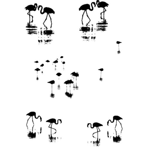 11x16 Pond with cranes Transparent Clear Stamps Silicone Seals for DIY scrapbooking photo album Card Making