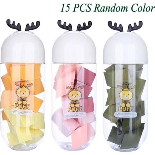 15PCS/Can Makeup Sponge Puff Mini Size Cute Makeup Blender Foundation Puff Flawless Powder Beauty