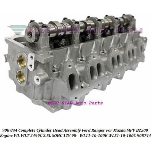 908 844 908844 WL WLT Complete Cylinder Head Assembly For Ford Ranger For Mazda MPV B2500 2499 2.5 12V WL11-10-100E WL51-10-100C
