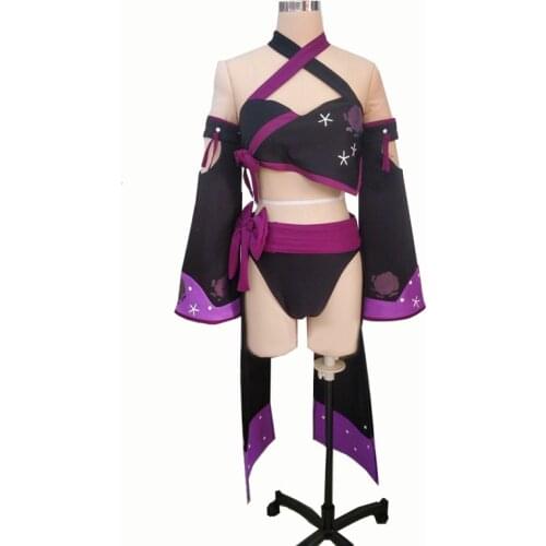 Anime Final Fantasy XIV FF14 Shisui Samurai Tank Outfit Any Size Cosplay Costume Women Halloween