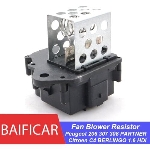 Brand Radiator Heater Motor Relay Fan Blower Resistor 9658508980 For Peugeot 206 307 308 PARTNER Citroen C4 BERLINGO 1.6 HDI