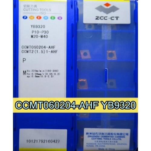 CCMT060204 CCMT060208 AHF YB9320 100% original Zcc.ct Carbide insert Processing: stainless steel