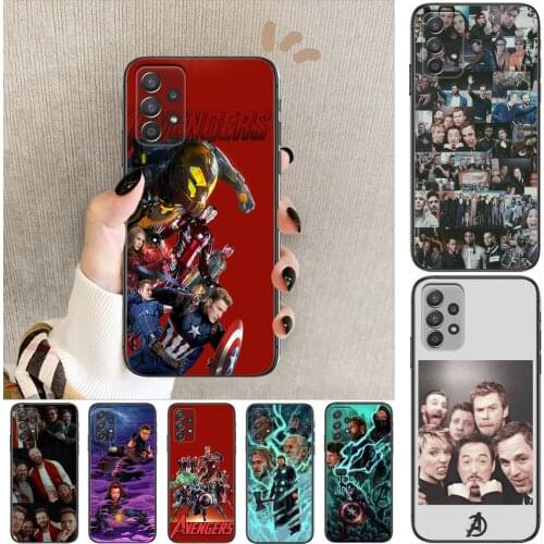 Marvel Avengers Movie star Phone Case Hull For Samsung Galaxy A70 A50 A51 A71 A52 A40 A30 A31 A90 A20E 5G S Black Shell Art Cell