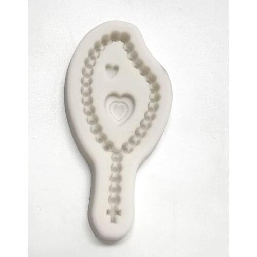 Cake Tool cross necklace heart silicone Mold Sugarcraft Chocolate fondant tool sugarcraft mould