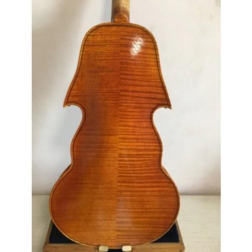 Beautiful 4/4 size violin special shape flamed maple back old spruce top