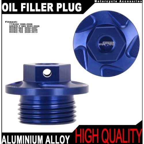 Motorcycle CNC Engine Oil Filter Plug Cap For Yamaha TTR250 GRIZZLY660 GRIZZLY450 GRIZZLY700 RHINO660 GRIZZLY RHINO 660 450 700