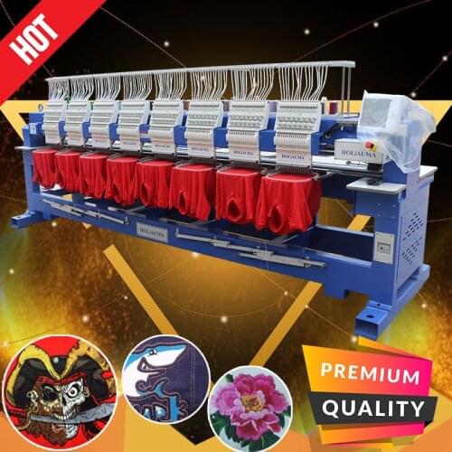 With cheapest feiya embroidery machine price HO1508H cap/tshirt/falt automatic 8 head computerized embroidery machine for sale