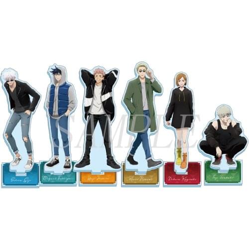 Jujutsu Kaisen HOT Anime Yuji Itadori Fushiguro Megumi Gojo Satoru Toge Inumaki Loungewear Theme NEW Acrylic Stand Figure Model