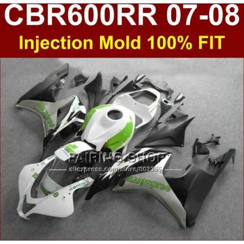 Fitment Injection moulding motorcycle set for HONDA CBR 600 RR fairings 2007 2008 OEM HANNspree bodyworks cbr600rr 07 08+7Gifts