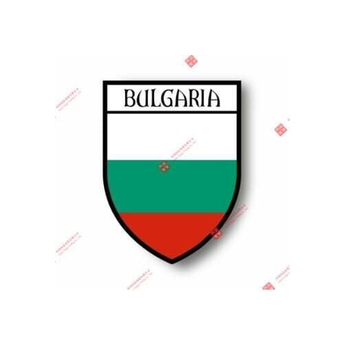 Stickers Decal Souvenir Vinyl Car Shield City Flag World Crest Bulgaria Car Window Body Decorative Stickers Accessories