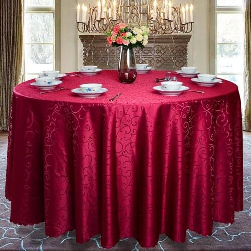 New Northern Europe Style Solid Color Hotel Home Restaurant Banquet Round Shape Tablecloth Kitchen Plastic Tablecloth Top F8417