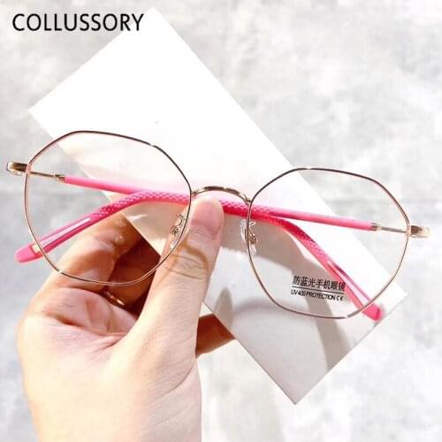 10pcs/lot Wholesale Bue Light Blocking Glasses Men Women Anti Blue Light Glasses Computer Glasses Anti Radiation Polygon Vintage
