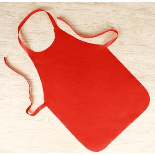 Disposable Non-woven Aprons Dustproof Bib for BBQ Cooking Baking Hot Pot Pinafore