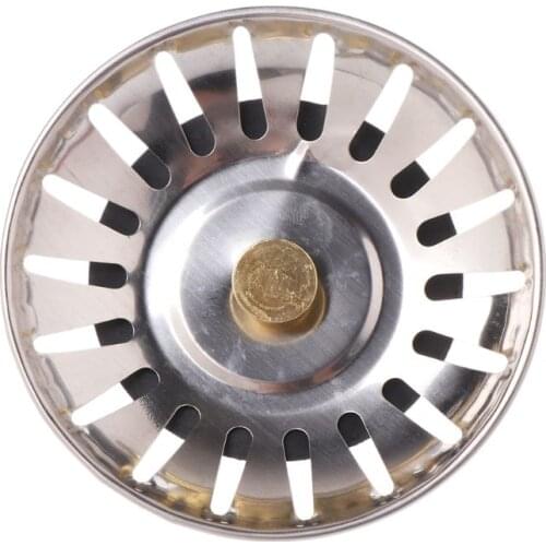 OOTDTY Kitchen Stainless Steel Basin Drain Dopant Sink Strainer Basket Waste Filter MY10_35