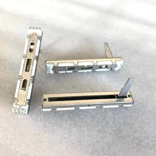 10pcs/lot Mixer fader potentiometer 6cm 60MM double tapped middle point B10K B103 B10KX2 20MMD 4 feet +4 feet long handle 8feet