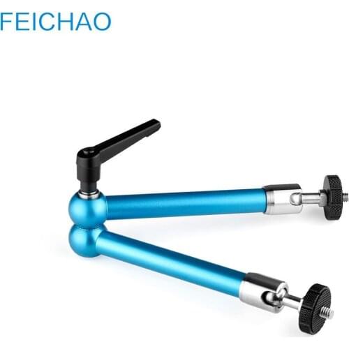 Articulating Rosette Arm 7 11 inch Magic Friction 360 Rotatable Dual 1/4 Screw for Monitor Cage Video Light Microphone 10kg Load