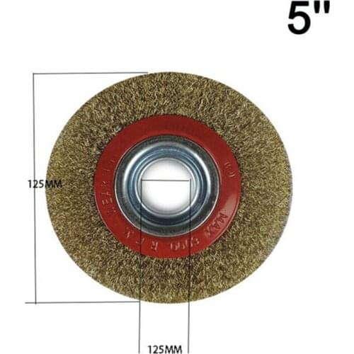 Stainless Steel Wire Brush For portable tools Brass Plated Grinder Deburring