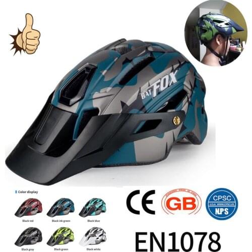 BATFOX Racing Bicycle Helmets In-Mold MTB Road Bike Helmet Cycling Cap for Adult Ultralight Helmet Sports Safety Equipment