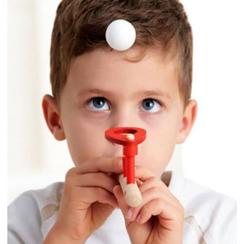 Outdoor Sports Kids Toys for Children Magic Wooden Blowing Ball Educational Developing Balance Toy Funny Outdoor Games